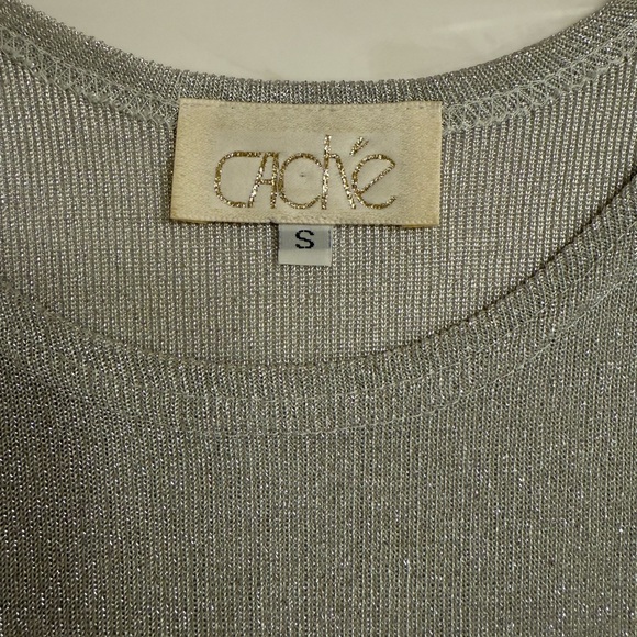Cache silver scoop neck tank size Small - Picture 1 of 4